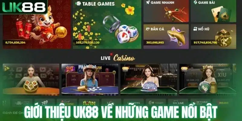 Giới thiệu UK88 về những game nổi bật 